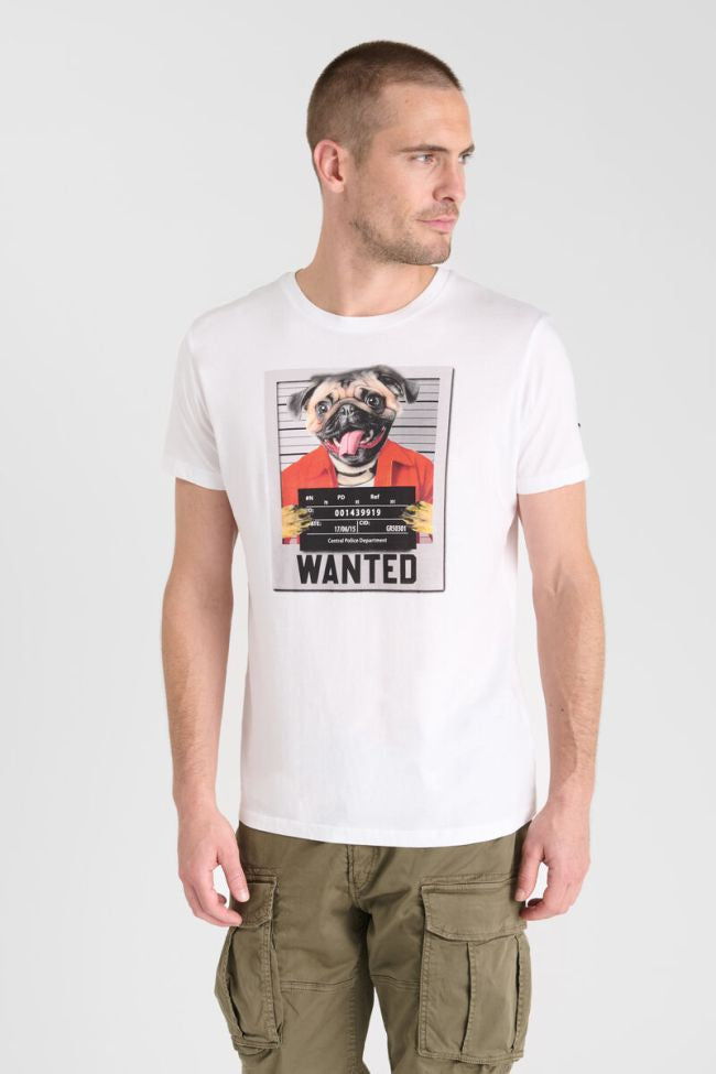 Le Temps des Cerises Renaud Printed Tee in White | Buster McGee