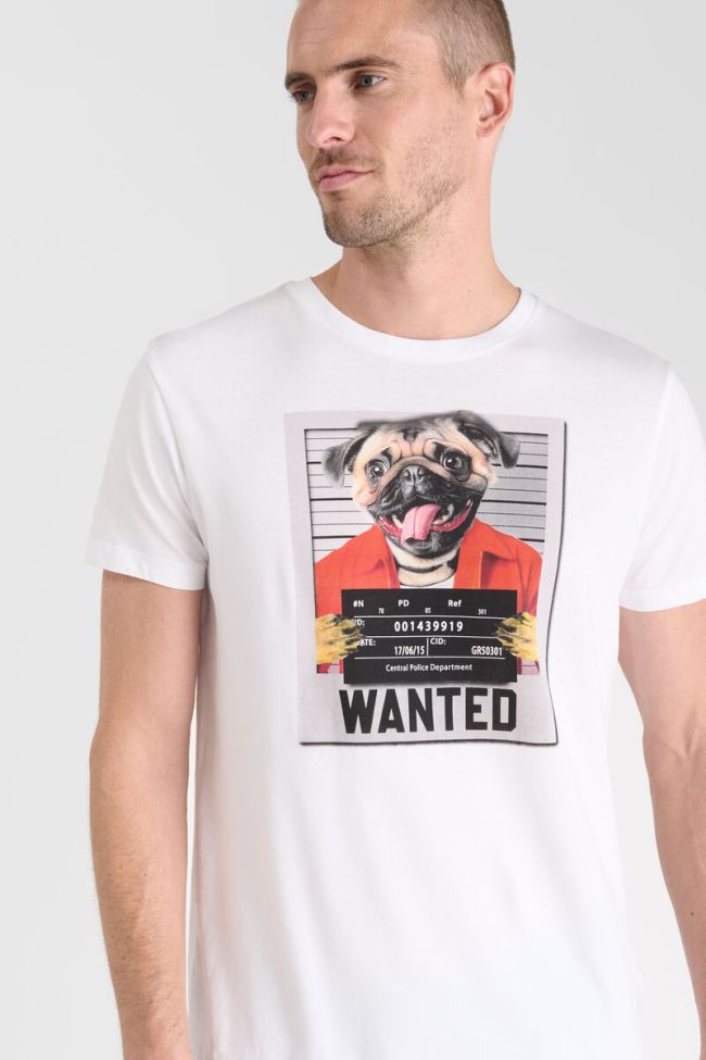 Le Temps des Cerises Renaud Printed Tee in White | Buster McGee