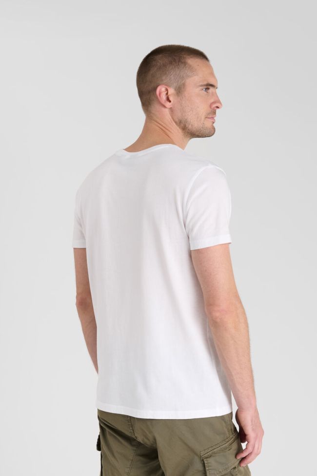 Le Temps des Cerises Renaud Printed Tee in White | Buster McGee