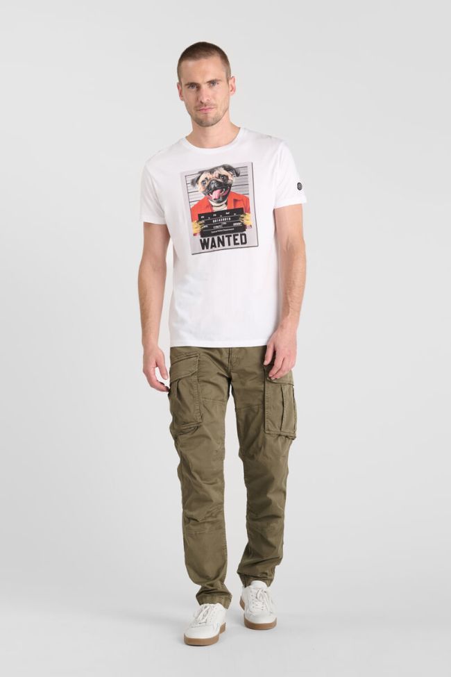 Le Temps des Cerises Renaud Printed Tee in White | Buster McGee