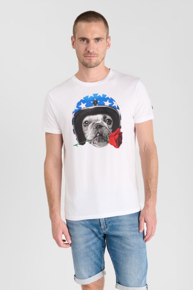 Le Temps des Cerises Soline Printed Tee in White | Buster McGee