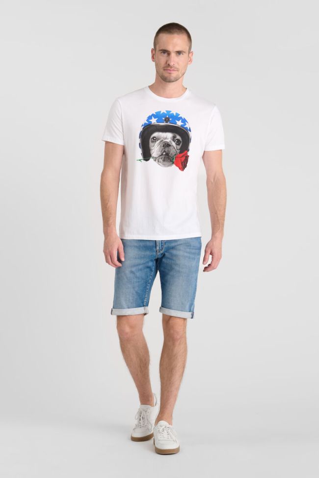 Le Temps des Cerises Soline Printed Tee in White | Buster McGee