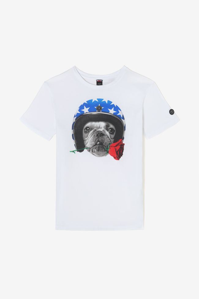 Le Temps des Cerises Soline Printed Tee in White | Buster McGee