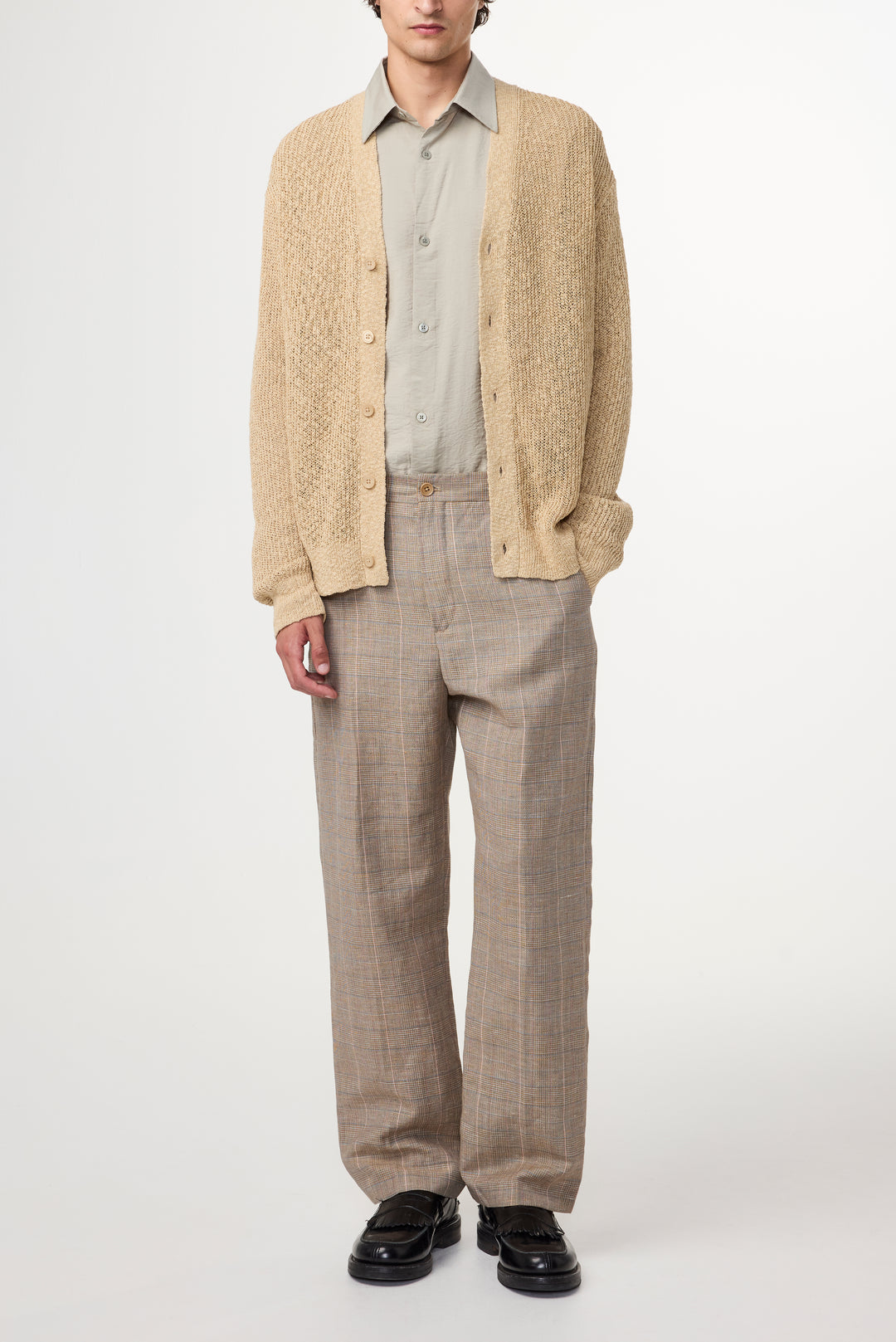 NN07 Paw 1918 Relaxed Fit Pant in Brown Check
