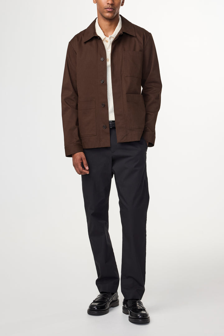 NN07 Olav 1920 Hybrid Jacket in Demitasse | Buster McGee