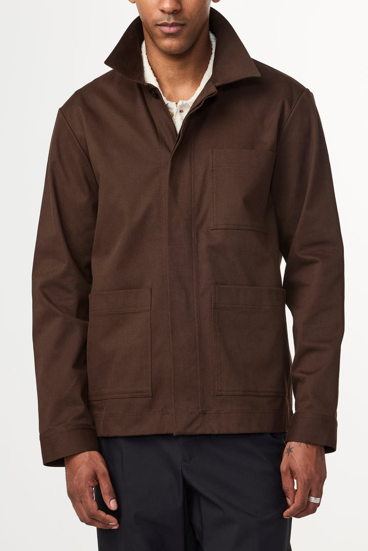 NN07 Olav 1920 Hybrid Jacket in Demitasse | Buster McGee