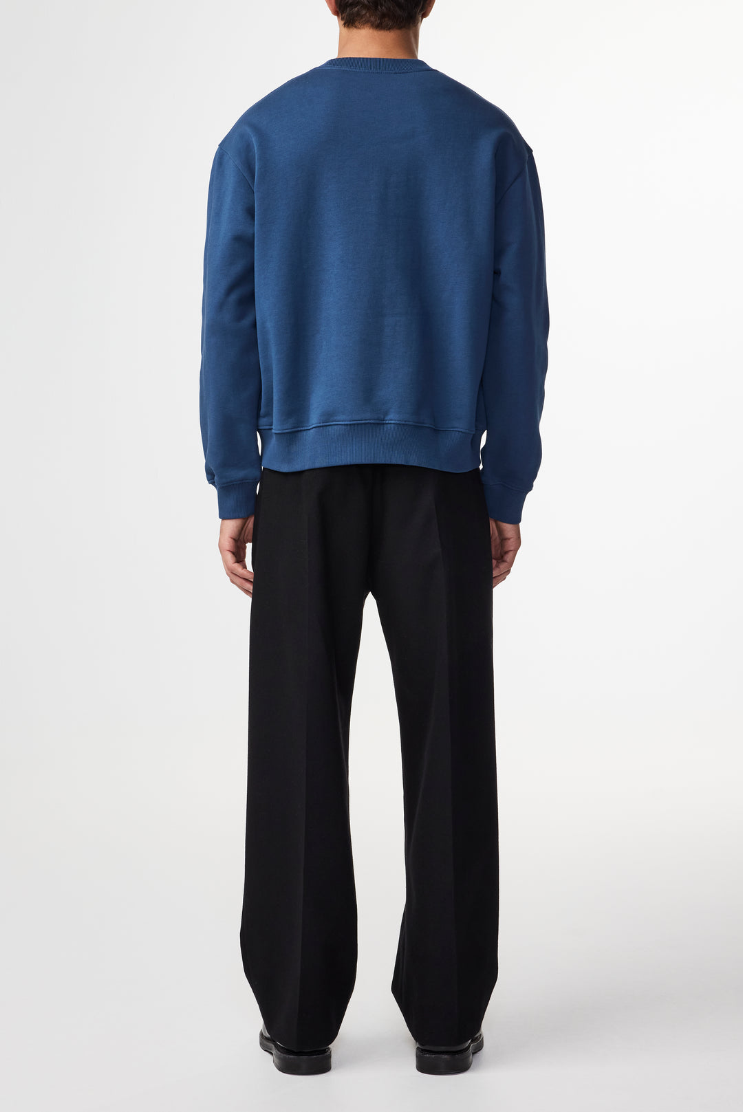 NN07 David 3014 Crewneck Sweatshirt in Denim Blue | Buster McGee