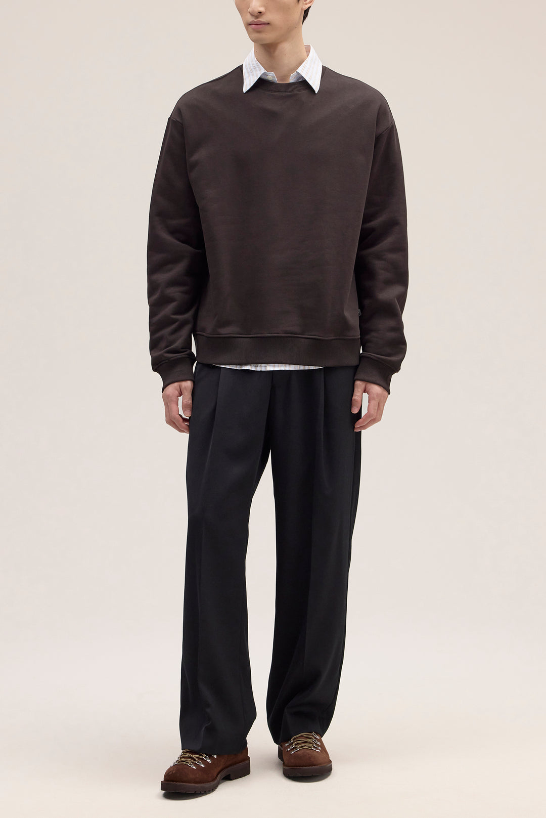 NN07 David 3014 Crewneck Sweatshirt in Dusky Port | Buster McGee