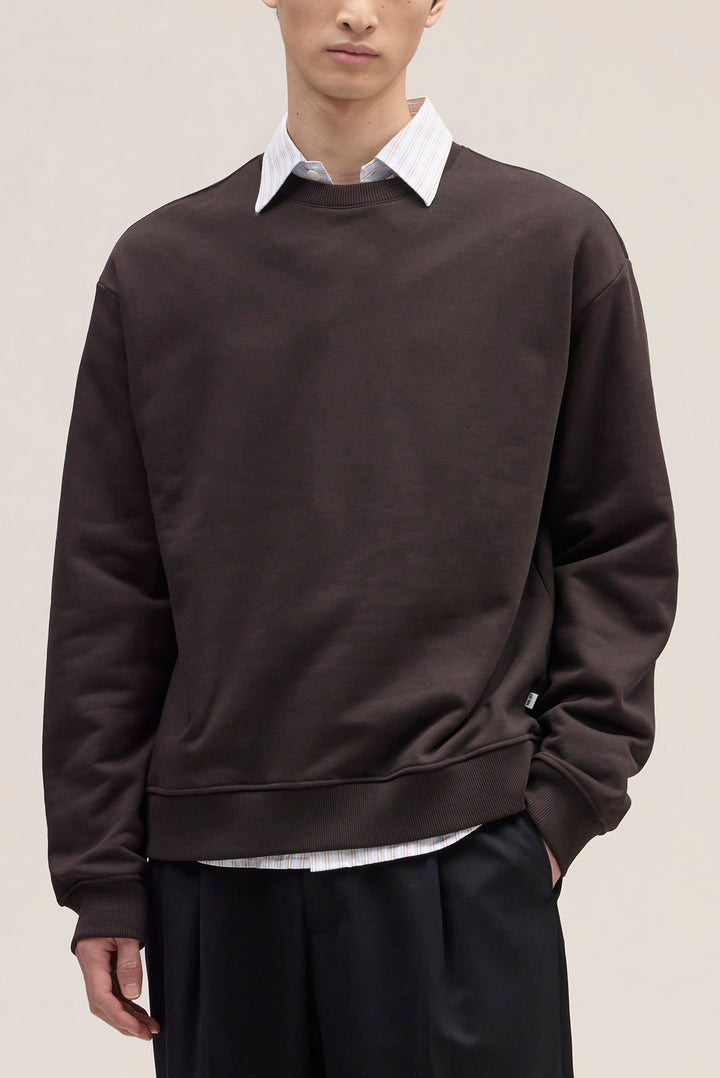 NN07 David 3014 Crewneck Sweatshirt in Dusky Port | Buster McGee