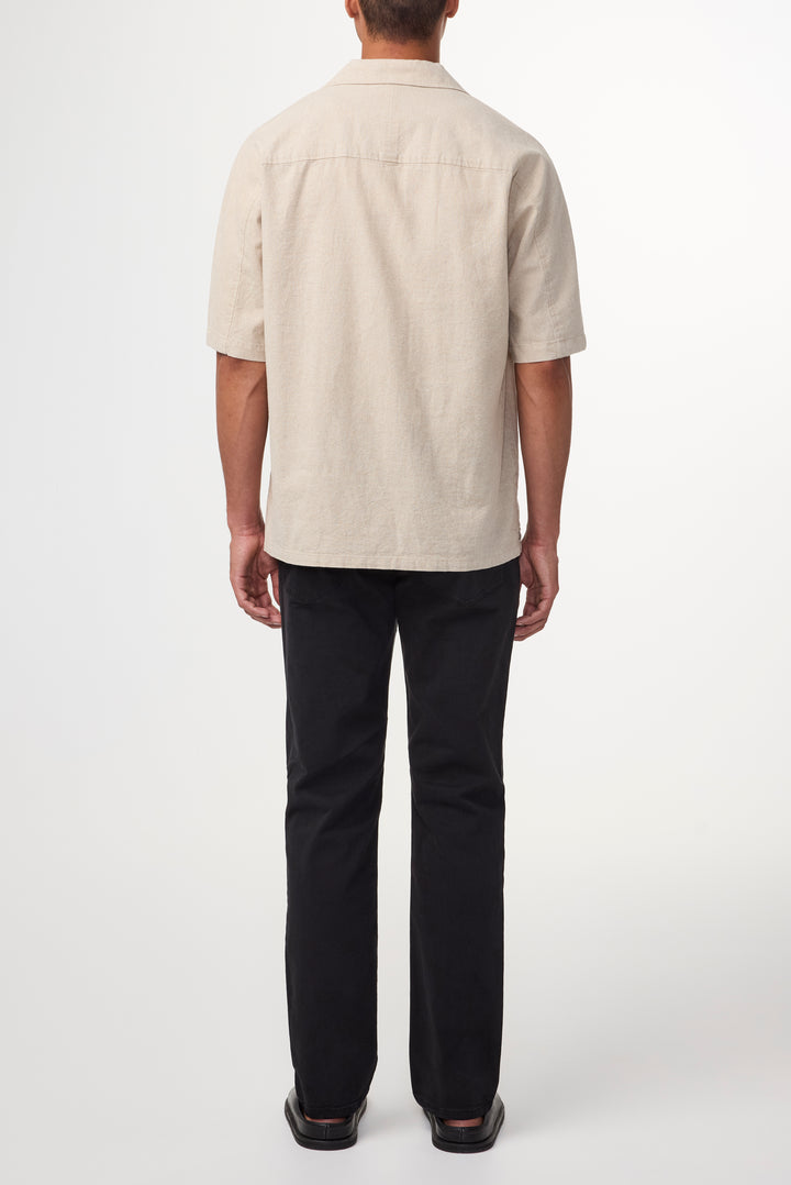 NN07 Ole SS Shirt 5396 in Oatmeal | Buster McGee