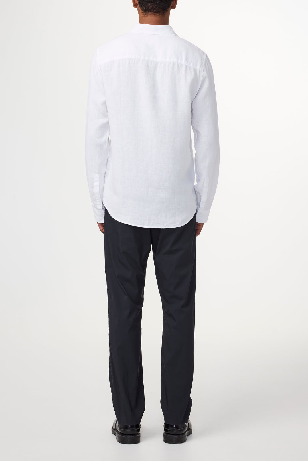 NN07 Enzo 5708 Long sleeve Linen Shirt in White | Buster McGee