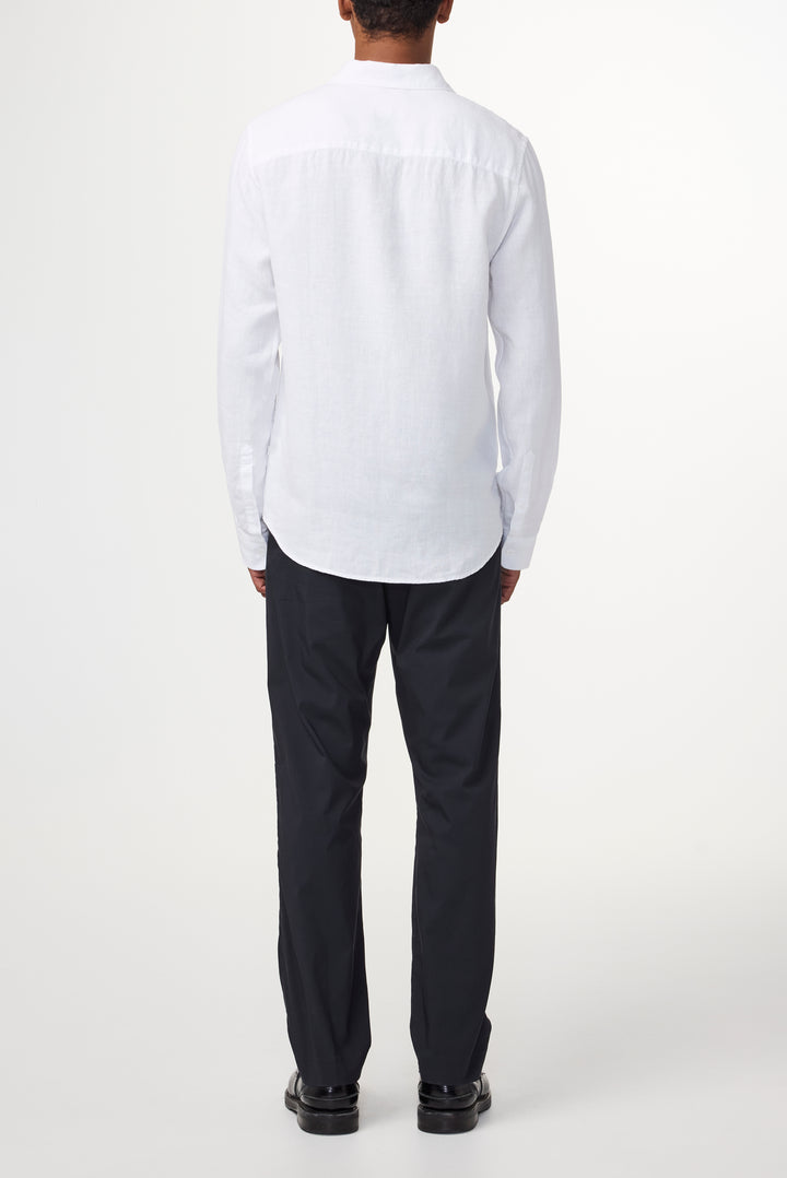 NN07 Enzo 5708 Long sleeve Linen Shirt in White | Buster McGee