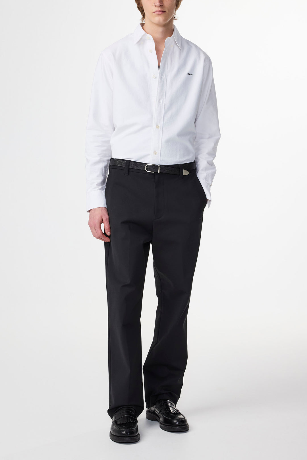 NN07 Colby BD 5910 Longsleeve Shirt in White | Buster McGee