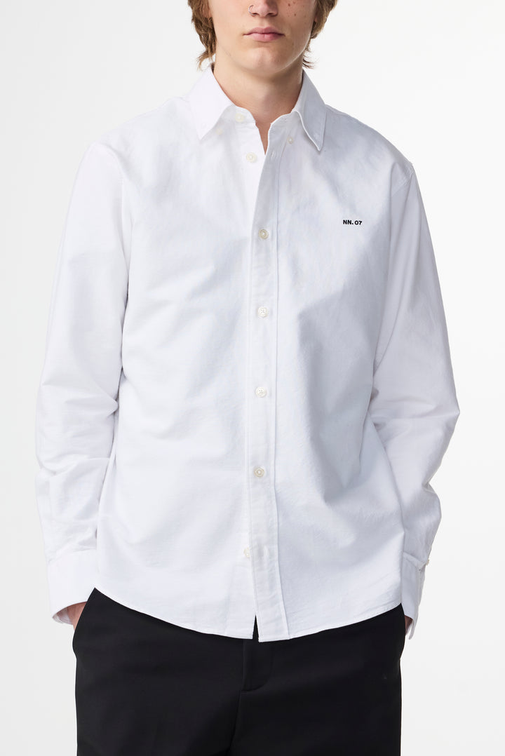 NN07 Colby BD 5910 Longsleeve Shirt in White | Buster McGee