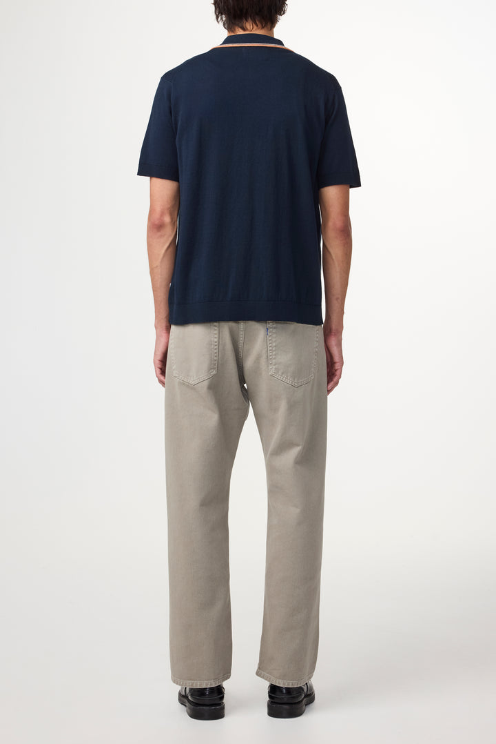 NN07 Nolan 6561 SS Knitted Polo in Navy Blue