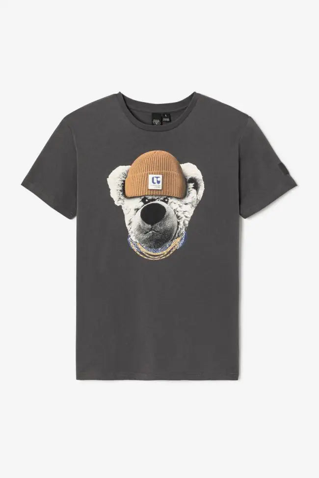 Le Temps des Cerises Astor Printed Tee in Metal | Buster McGee