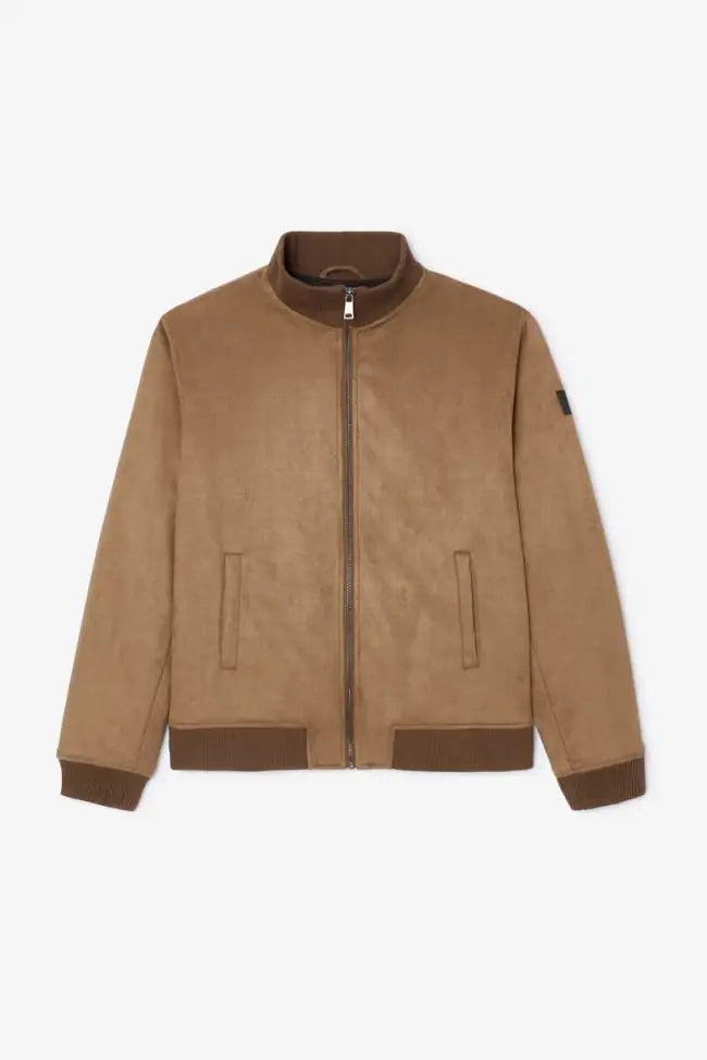 Le Temps des Cerises Clayton Suede Effect Bomber Jacket in Cord