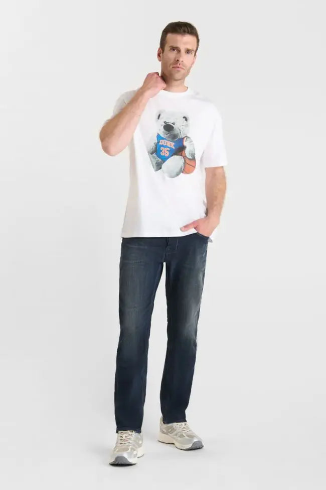 Le Temps des Cerises Doakes Printed Tee in White | Buster McGee