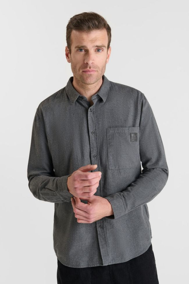 Le Temps des Cerises Gastel Longsleeve Shirt in Metal | Buster McGee
