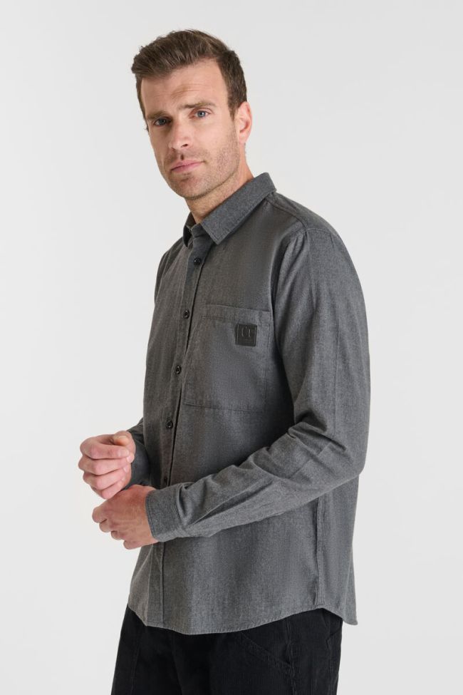 Le Temps des Cerises Gastel Longsleeve Shirt in Metal | Buster McGee