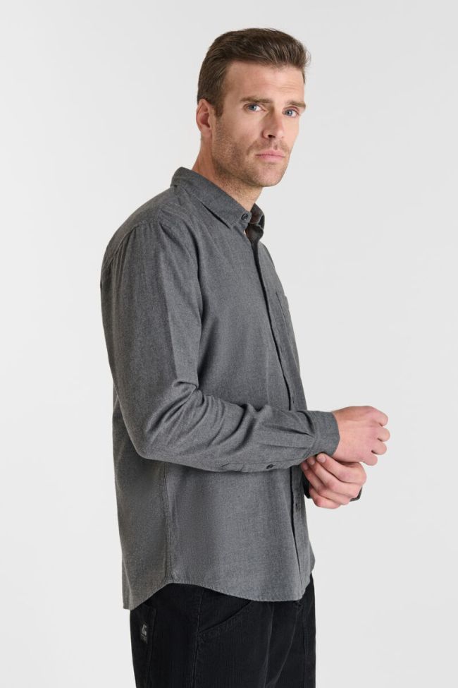Le Temps des Cerises Gastel Longsleeve Shirt in Metal | Buster McGee