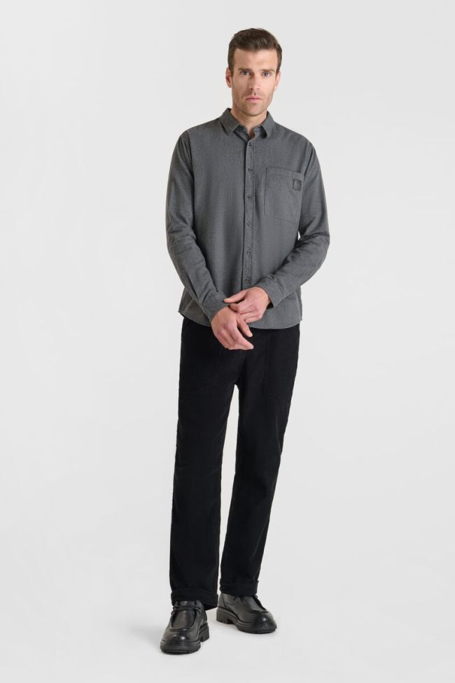 Le Temps des Cerises Gastel Longsleeve Shirt in Metal | Buster McGee