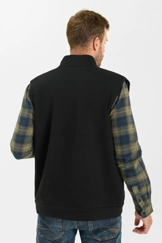 Le Temps des Cerises Gibus Sleeveless Quilted Jacket in Black