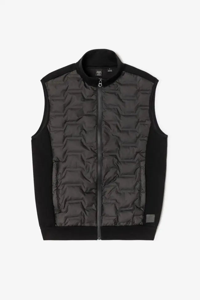 Le Temps des Cerises Gibus Sleeveless Quilted Jacket in Black