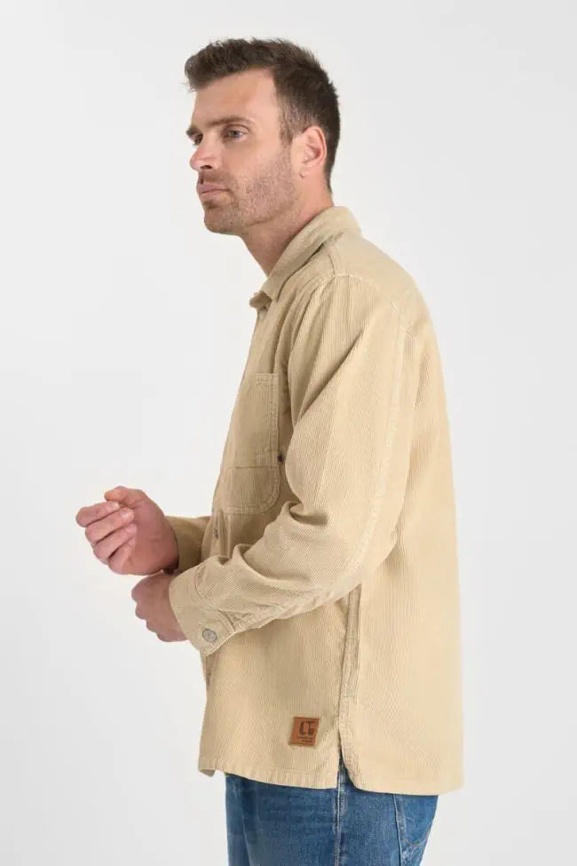 Le Temps de Cerises Hisa Velvet Jacket in Beige | Buster McGee