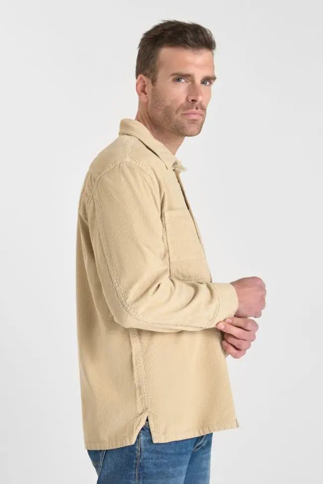 Le Temps de Cerises Hisa Velvet Jacket in Beige | Buster McGee