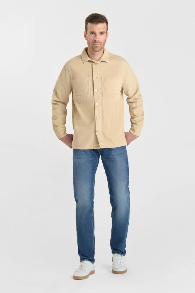 Le Temps de Cerises Hisa Velvet Jacket in Beige | Buster McGee