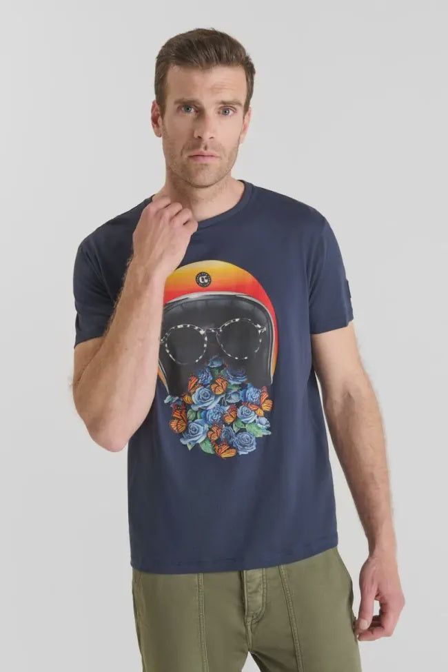 Le Temps des Cerises Jamie Printed Tee in Eclipse | Buster McGee