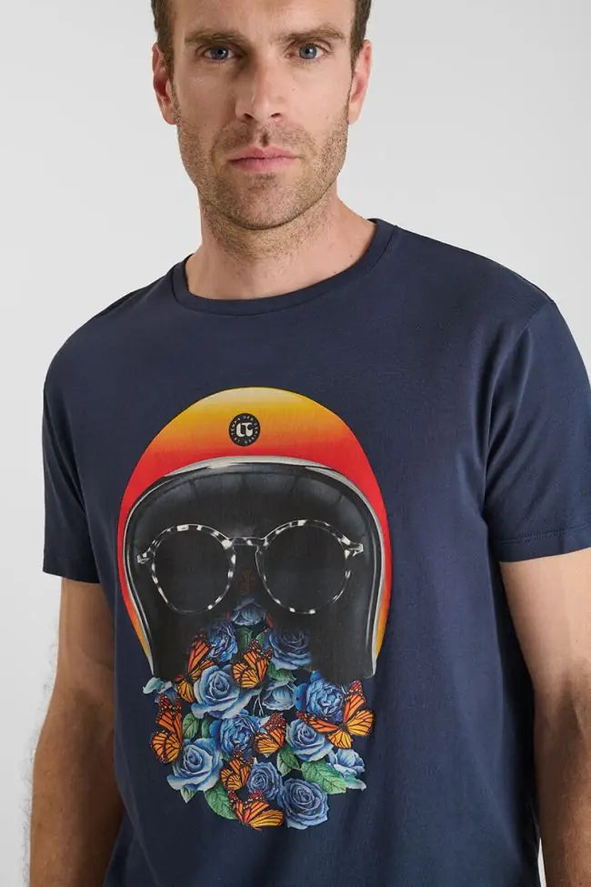 Le Temps des Cerises Jamie Printed Tee in Eclipse | Buster McGee