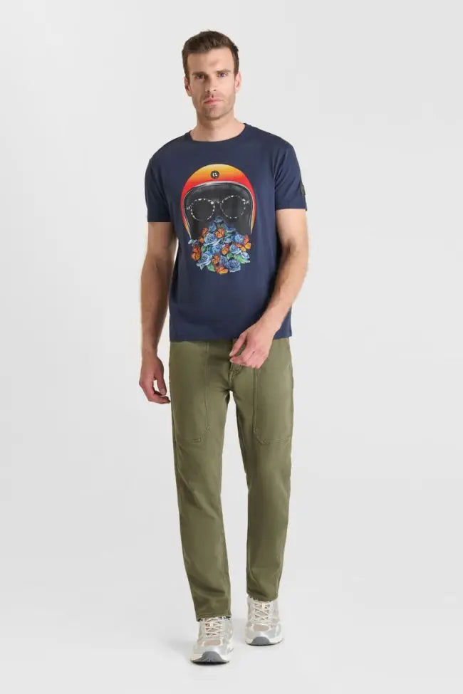 Le Temps des Cerises Jamie Printed Tee in Eclipse | Buster McGee
