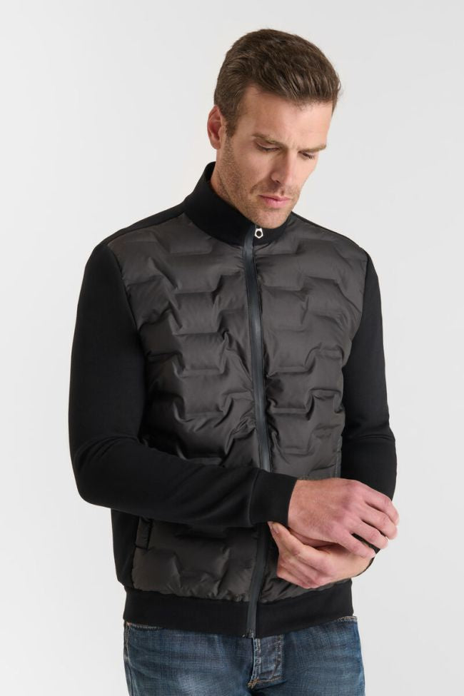 Le Temps des Cerises Miron Dual Fabric Jacket in Black | Buster McGee