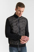Le Temps des Cerises Miron Dual Fabric Jacket in Black | Buster McGee