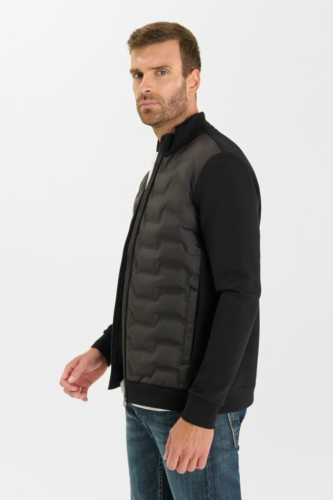 Le Temps des Cerises Miron Dual Fabric Jacket in Black | Buster McGee