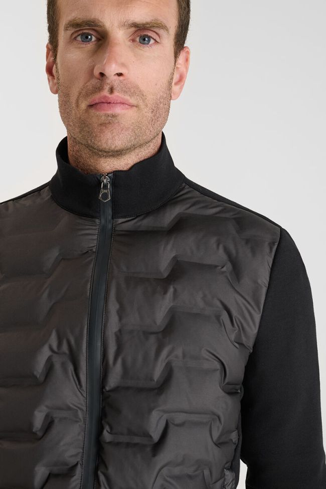 Le Temps des Cerises Miron Dual Fabric Jacket in Black | Buster McGee
