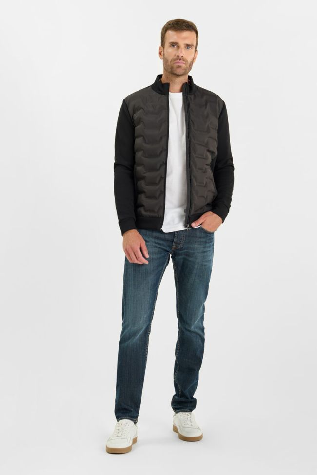 Le Temps des Cerises Miron Dual Fabric Jacket in Black | Buster McGee