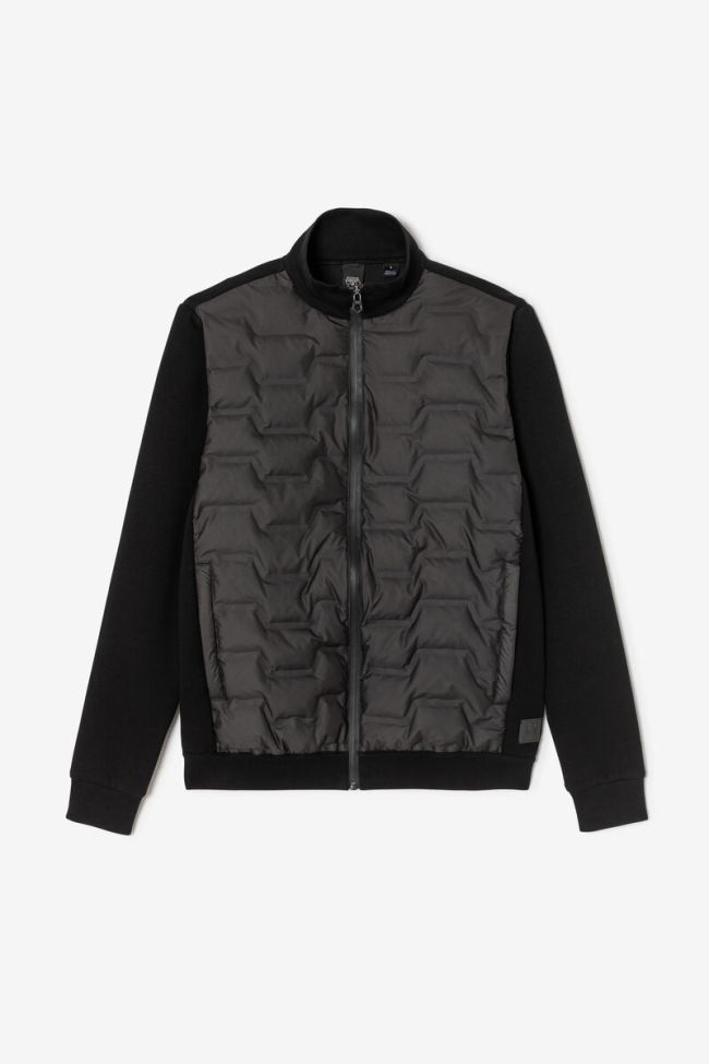 Le Temps des Cerises Miron Dual Fabric Jacket in Black | Buster McGee
