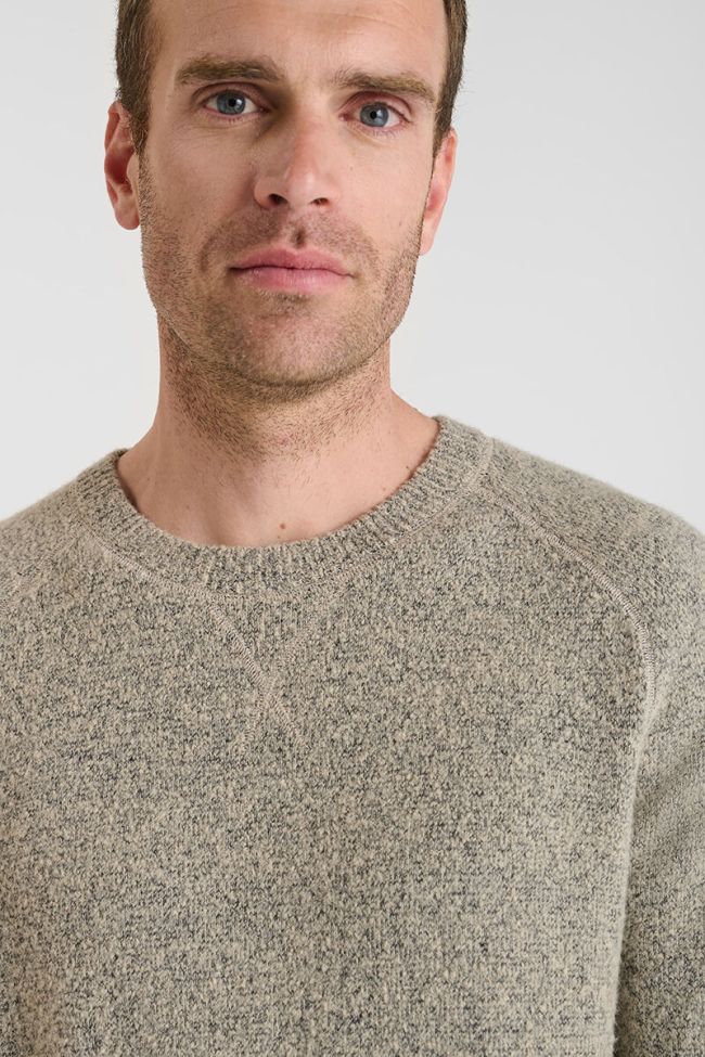 Le Temps des Cerises Nitor Crewneck Jumper in Fog | Buster McGee