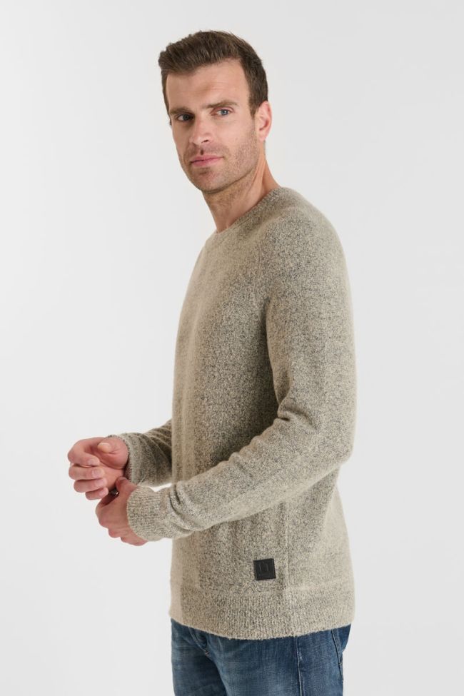 Le Temps des Cerises Nitor Crewneck Jumper in Fog | Buster McGee