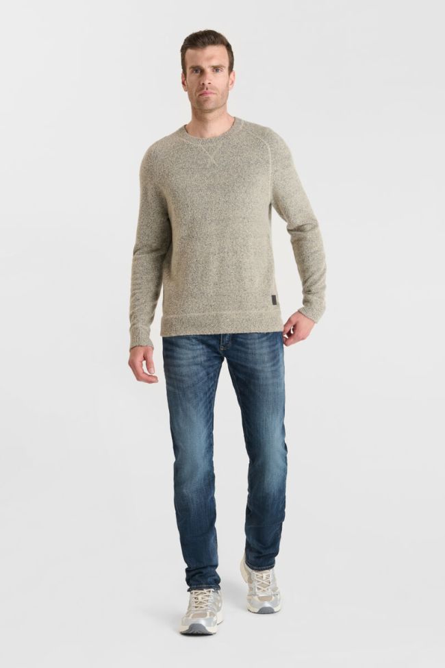 Le Temps des Cerises Nitor Crewneck Jumper in Fog | Buster McGee