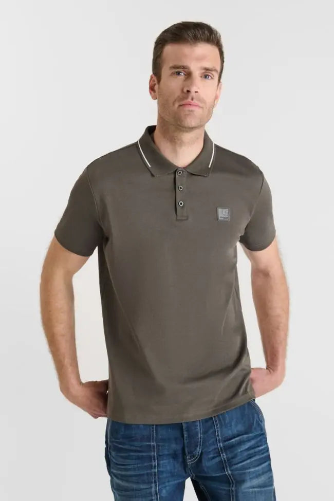 Le Temps des Cerises Aron Men's Polo Shirt in Tarmac | Buster McGee