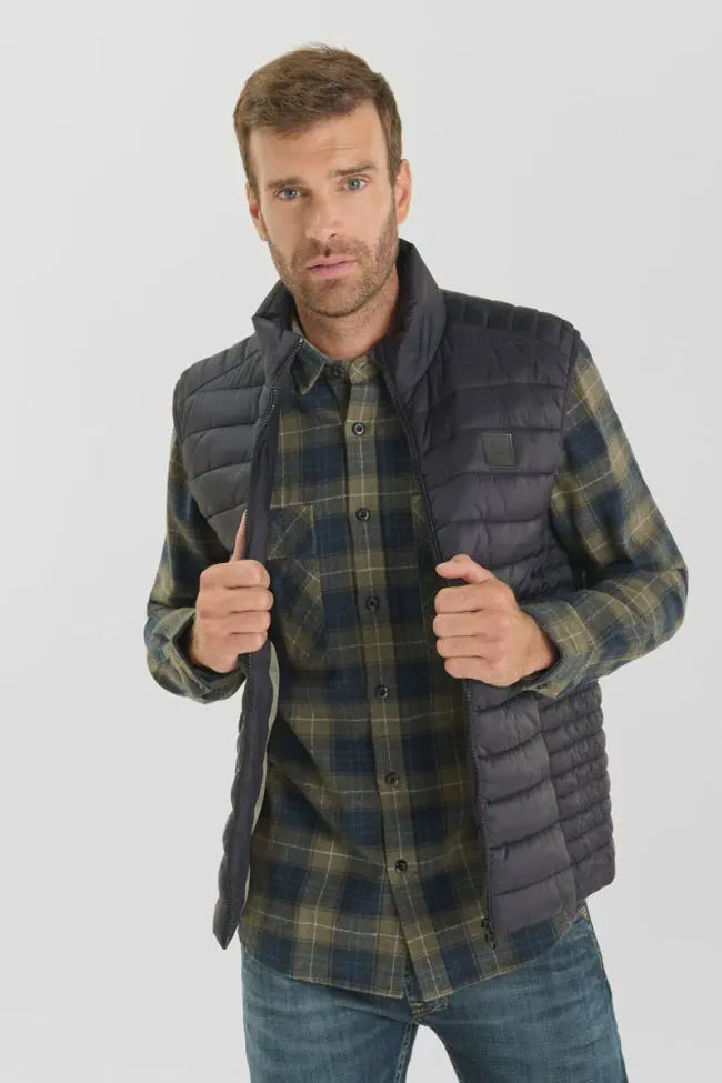 Le Temps des Cerises Ocroz Sleeveless Down Jacket in Black
