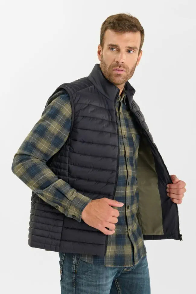 Le Temps des Cerises Ocroz Sleeveless Down Jacket in Black