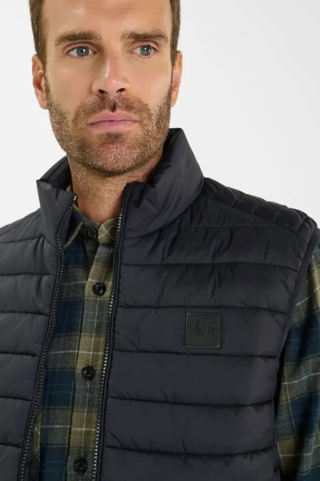 Le Temps des Cerises Ocroz Sleeveless Down Jacket in Black