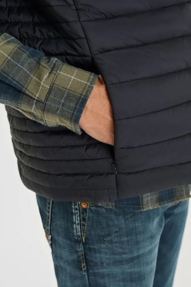 Ocroz Sleeveless Down Jacket in Black