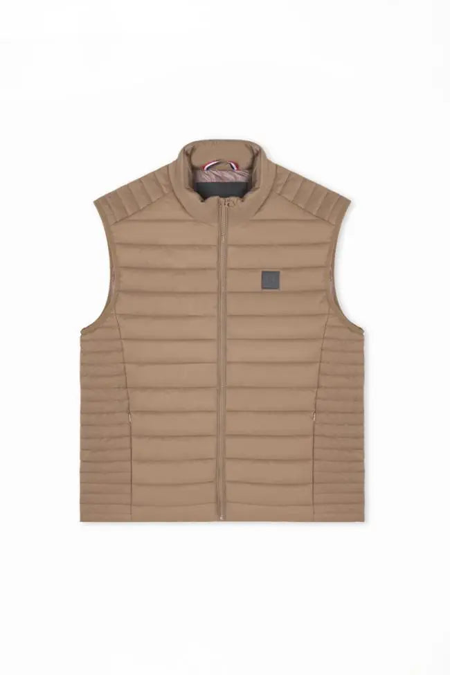 Le Temps des Cerises Ocroz Sleeveless Down Jacket in Cord