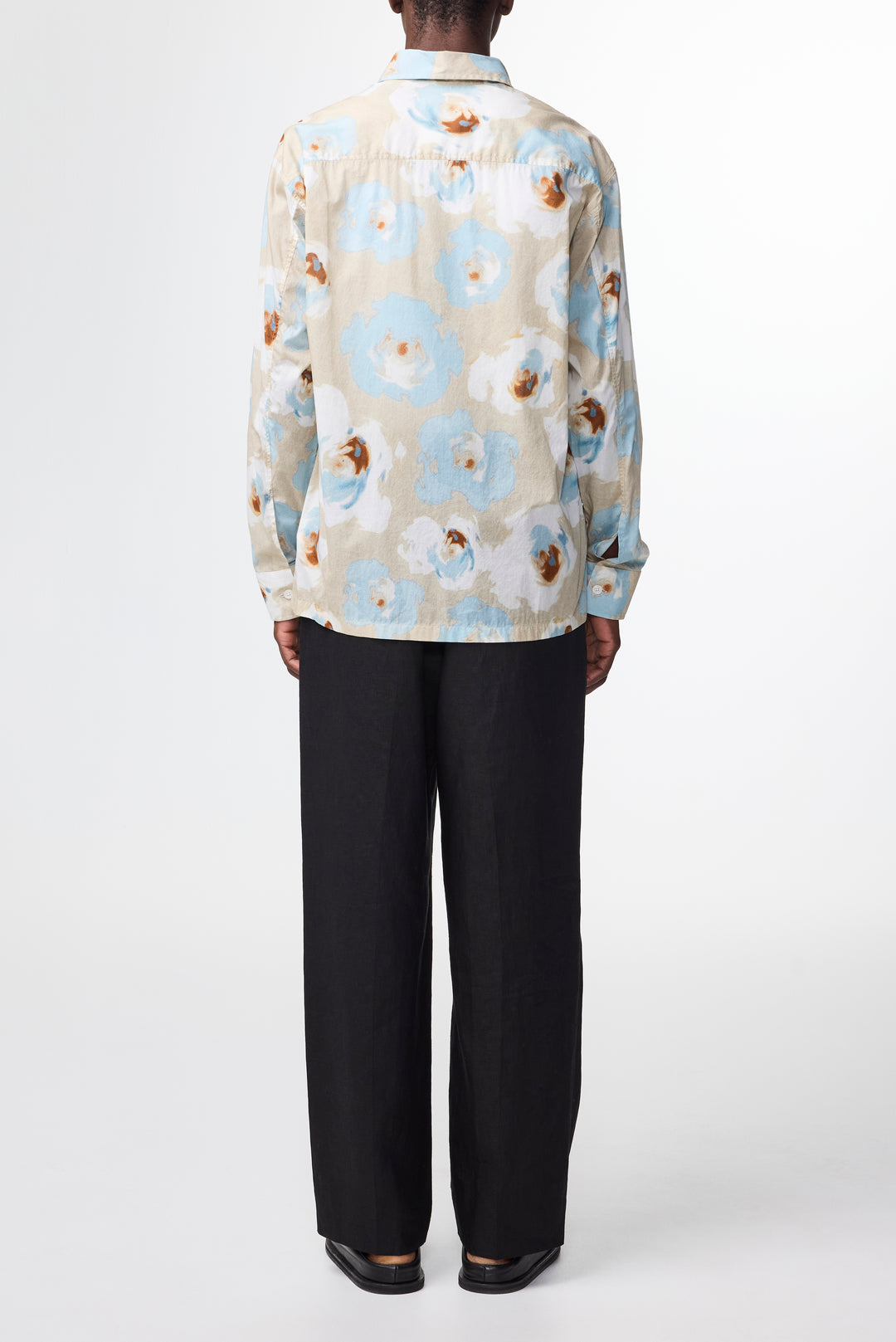 NN07 Freddy SS NO PKT 5733 Shirt in Blue Print | Buster McGee